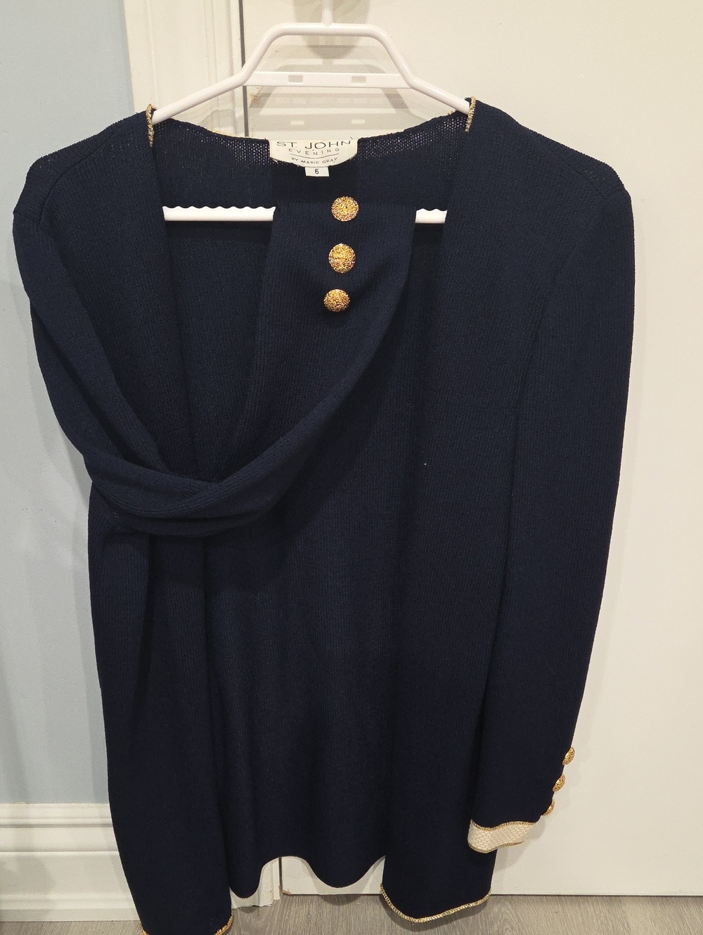 St.John Formal Cardigan Gold Accents